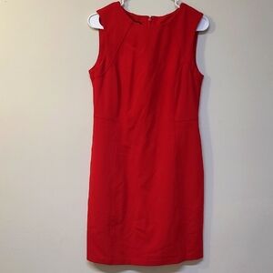 Talbots Red Sleeveless‎ Sheath Mini Dress used good condition.